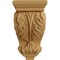 Ekena Millwork 5"W x 5"D x 10"H Medium Acanthus Wood Corbel, Alder CORW05X05X10ACAL - alternate 2